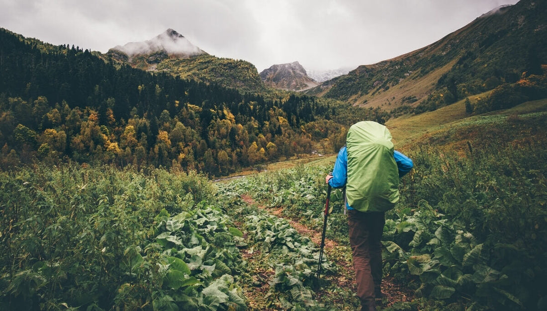 Man backpacking successfully after following the Ultimate Hiking Guide: Hiking Food Tips and More