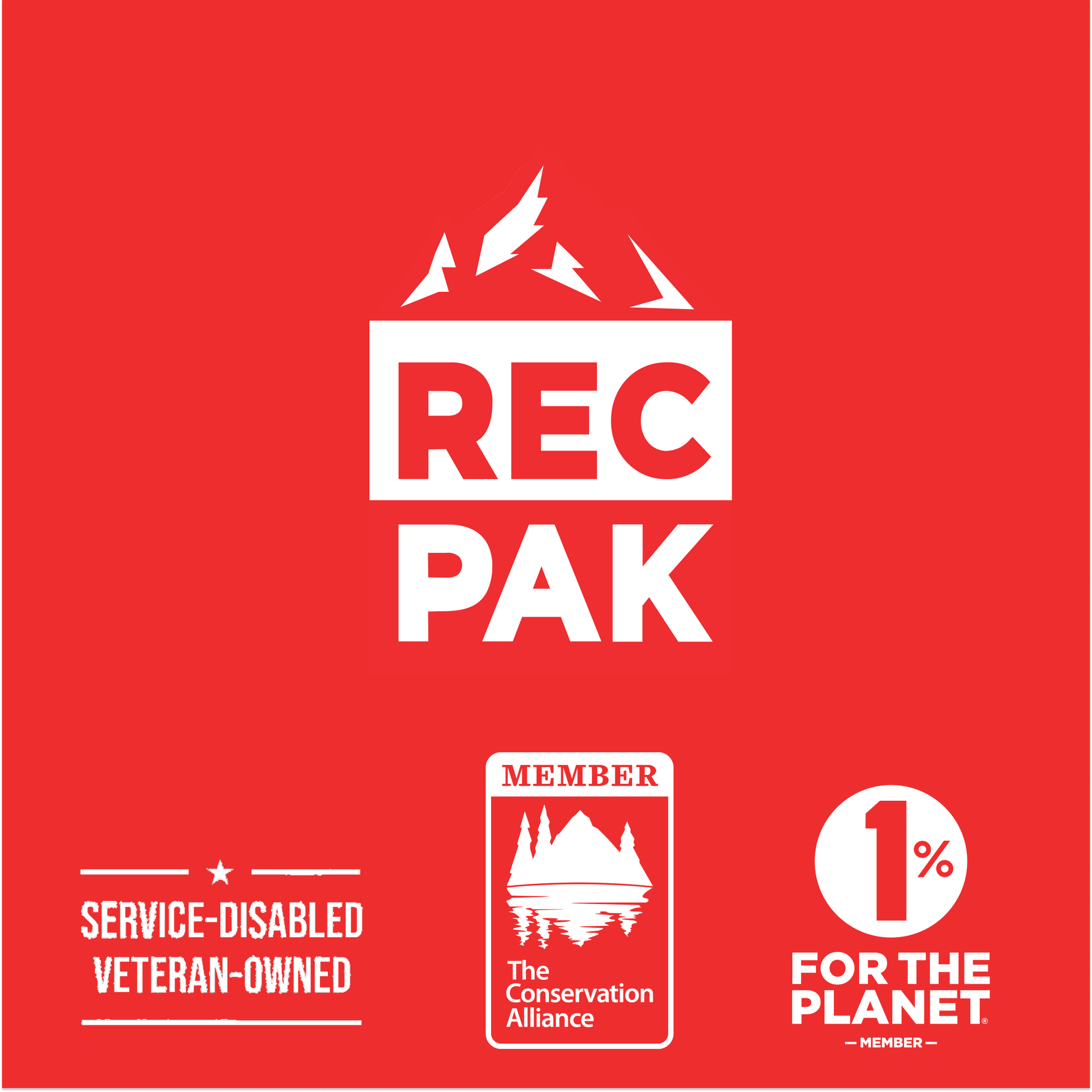 Recpak is a veteran owned company and members of 1% for the planet and the conservation alliance