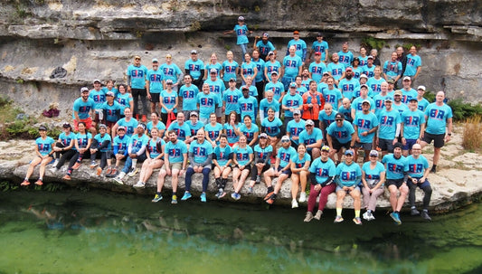 Band of runners group photo - Help Veterans through trail running nutrition