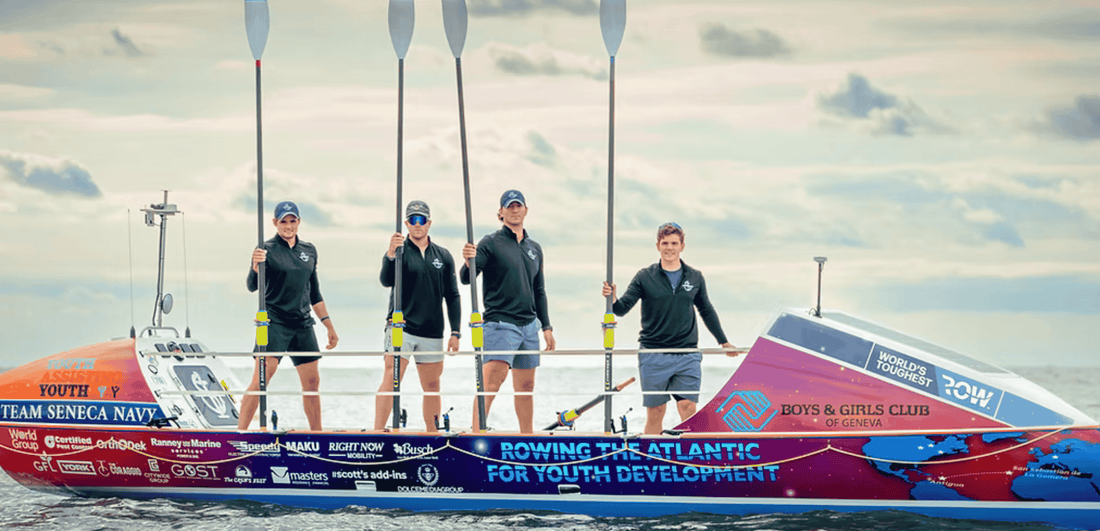 Team Seneca rowing across the Atlantic fueled by no cook meals from RecPak