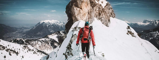 Climber in a challenging outdoor environment  perfect for backcountry meals 