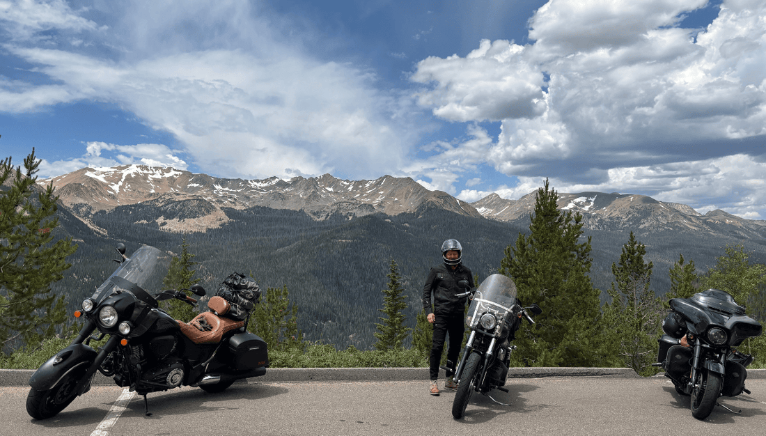 Motorcycle ride through Rocky Mountain National Park