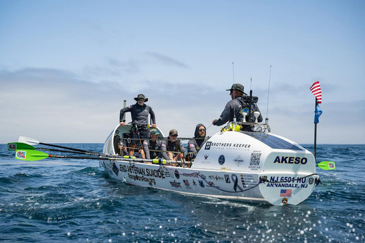 Range Oars Row use endurance nutrition to set out into the open ocean