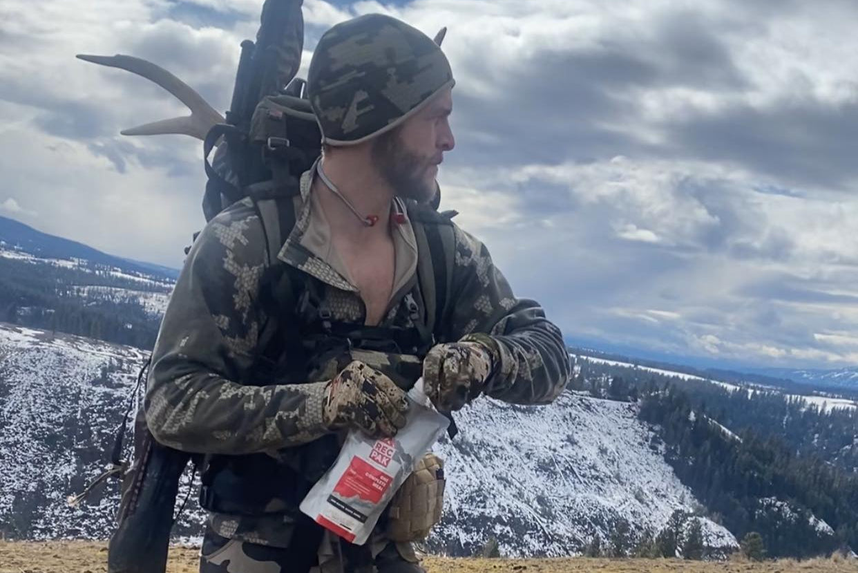 Hunter using Recpak the perfect meal for hunting